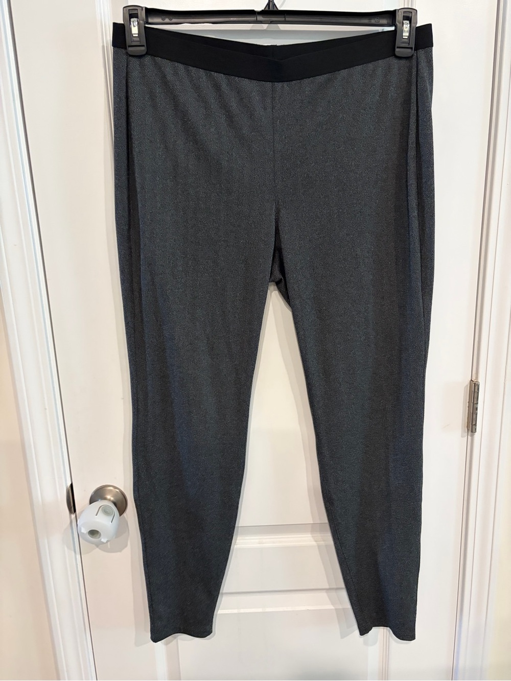 Eileen Fisher herringbone stretch pants